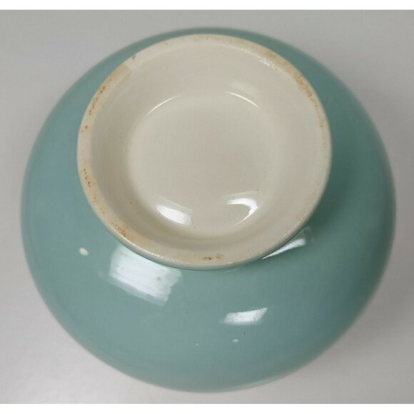 Vintage Blue Viking Wheat Gold Trim Ceramic Sugar Bowl Candle Holder With Lid - Picture 4 of 9